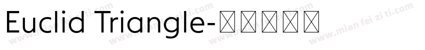 Euclid Triangle字体转换